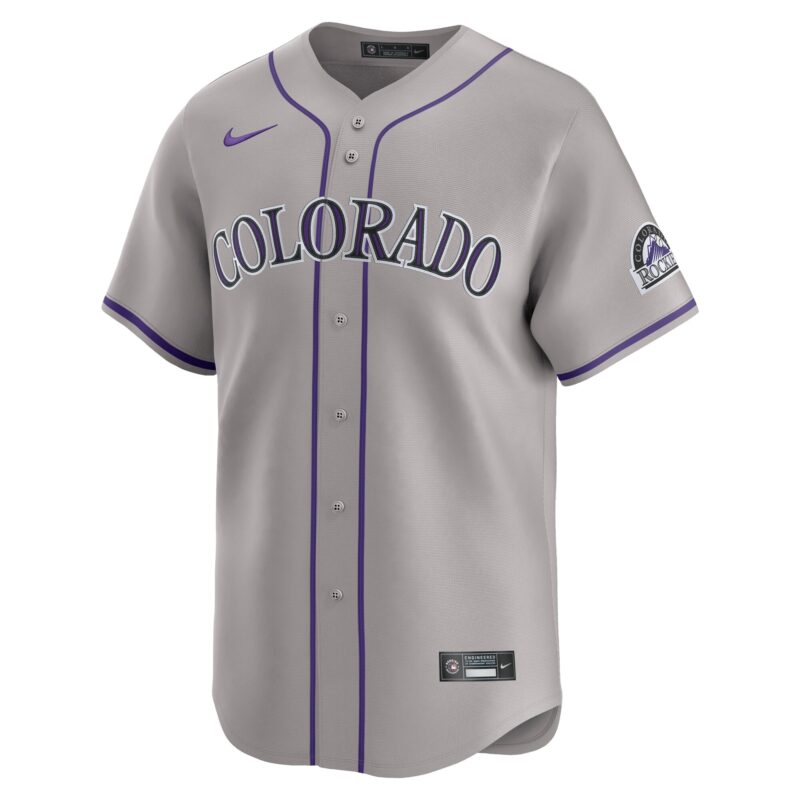 Colorado Rockies Road Limited Jersey - Gray - Image 2
