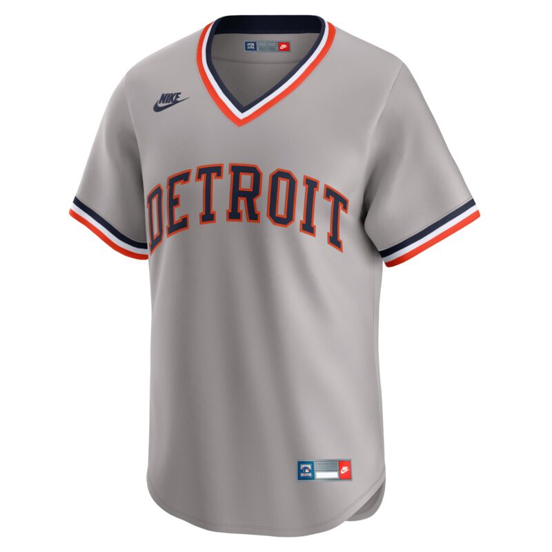 Detroit Tigers Cooperstown Collection Limited Jersey - Gray - Image 2