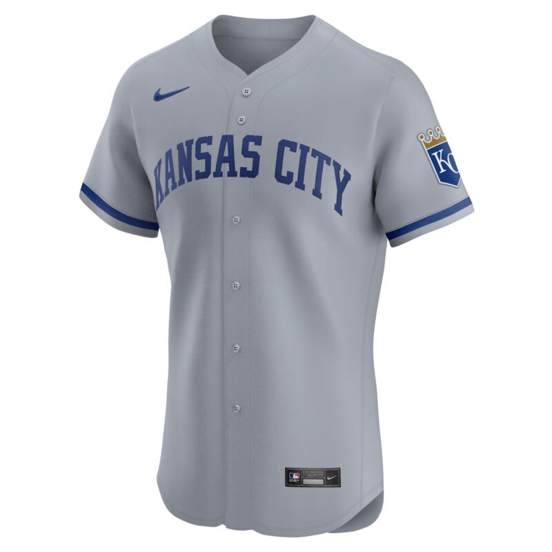 Kansas City Royals Road 2024 Jackie Robinson Day Elite Jersey - Gray - Image 2