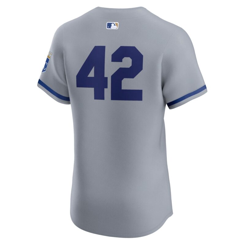 Kansas City Royals Road 2024 Jackie Robinson Day Elite Jersey - Gray - Image 3