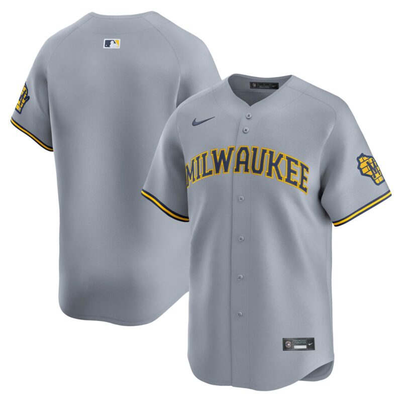 Milwaukee Brewers Away Limited Jersey - Gray