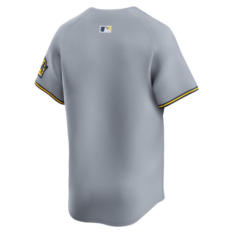Milwaukee Brewers Away Limited Jersey - Gray - Image 3