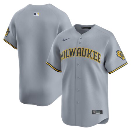 Milwaukee Brewers Road Limited Jersey - Gray