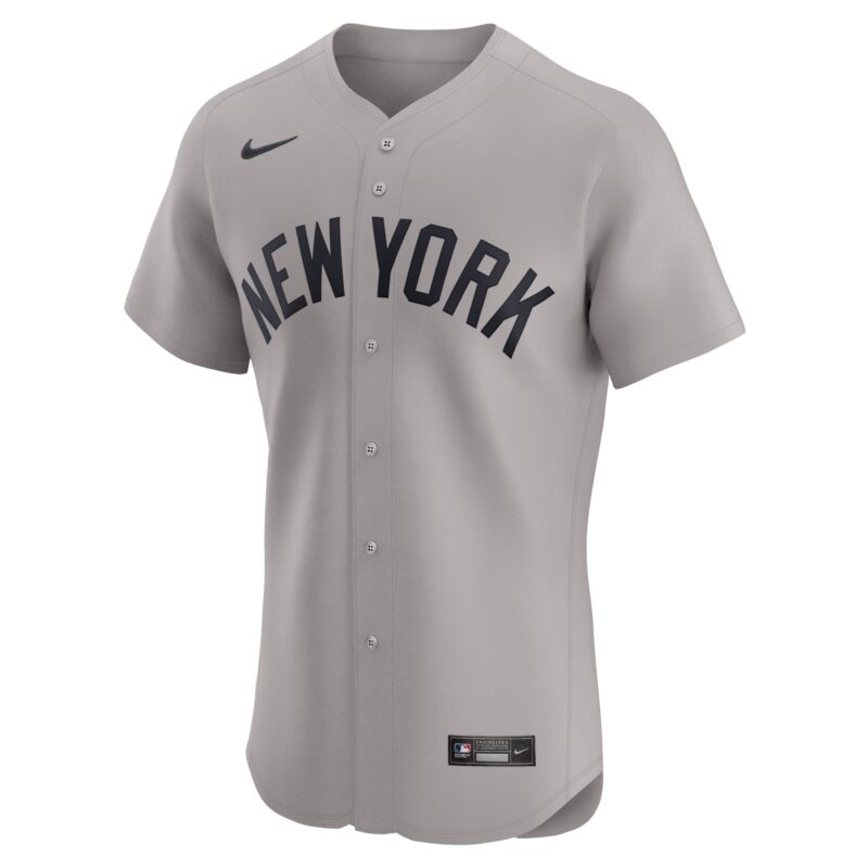 New York Yankees Road 2024 Jackie Robinson Day Elite Jersey - Gray - Image 2