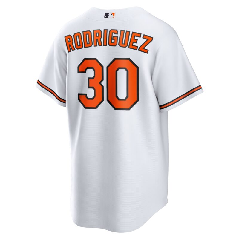 Grayson Rodriguez Baltimore Orioles Home Jersey - White - Image 3