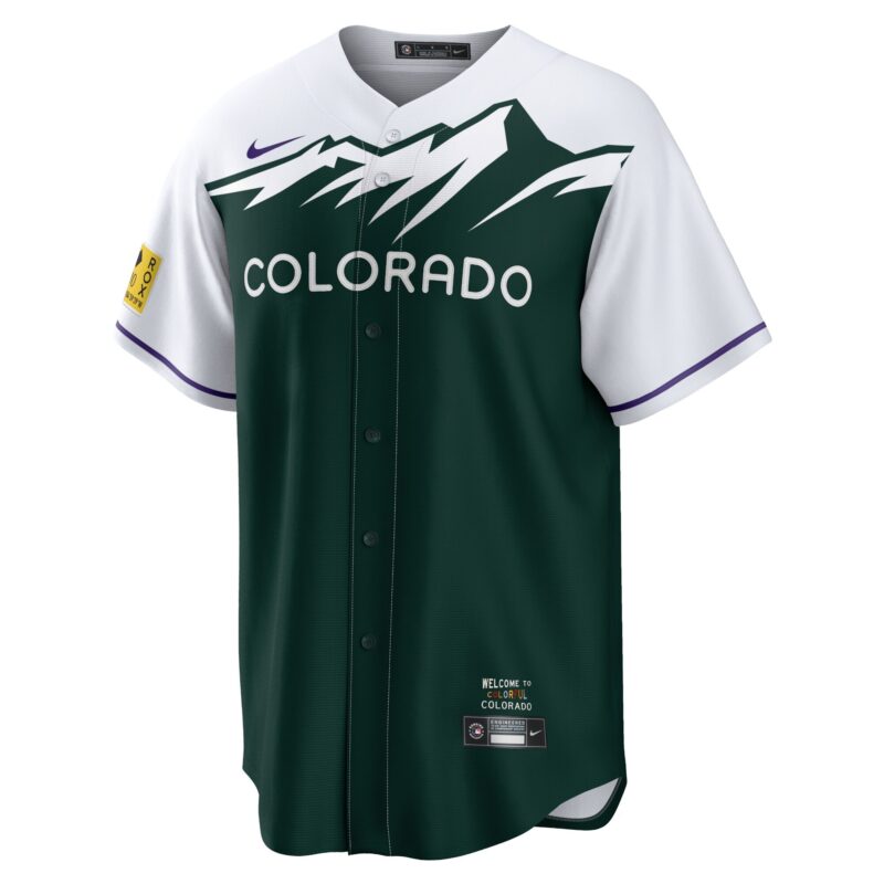 Colorado Rockies City Connect Team Jersey - Green - Image 2