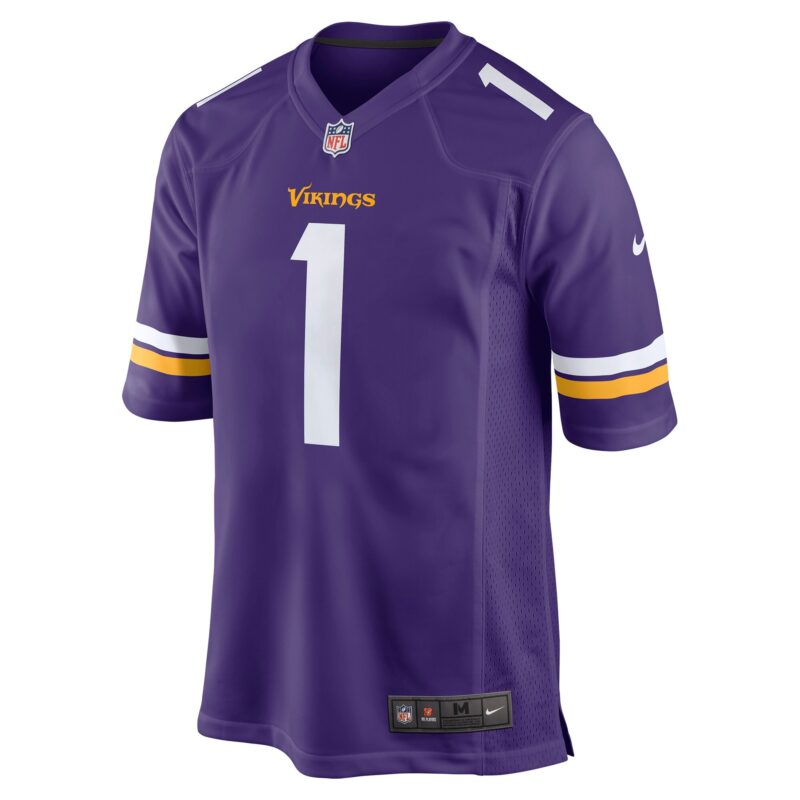 Greg Joseph Minnesota Vikings Game Jersey - Purple - Image 2