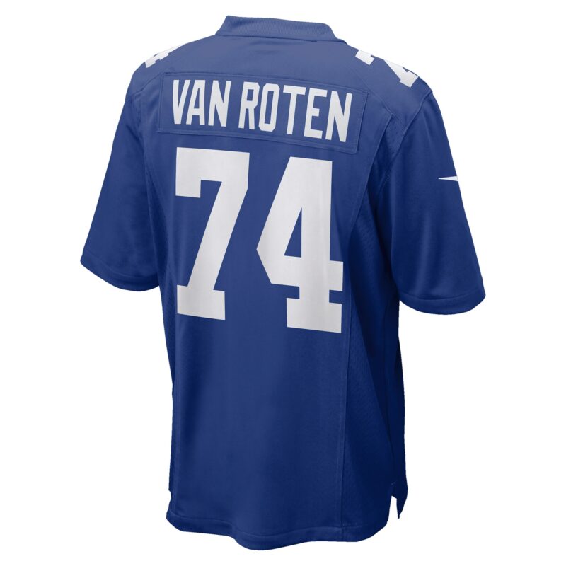 Greg Van Roten New York Giants Team Game Jersey - Royal - Image 3
