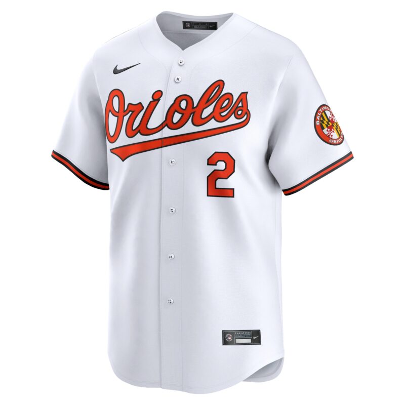 Gunnar Henderson Baltimore Orioles Home Limited Player Jersey - White - Image 2