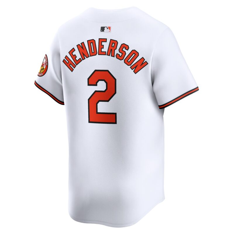 Gunnar Henderson Baltimore Orioles Home Limited Player Jersey - White - Image 3