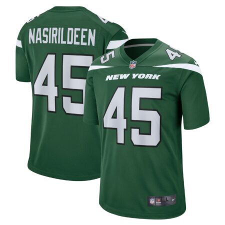 Hamsah Nasirildeen New York Jets Game Jersey - Gotham Green