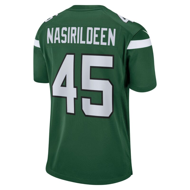 Hamsah Nasirildeen New York Jets Game Jersey - Gotham Green - Image 3