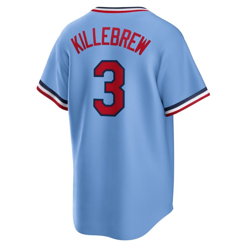 Harmon Killebrew Minnesota Twins Road Cooperstown Collection Player Jersey - Light Blue - Image 3