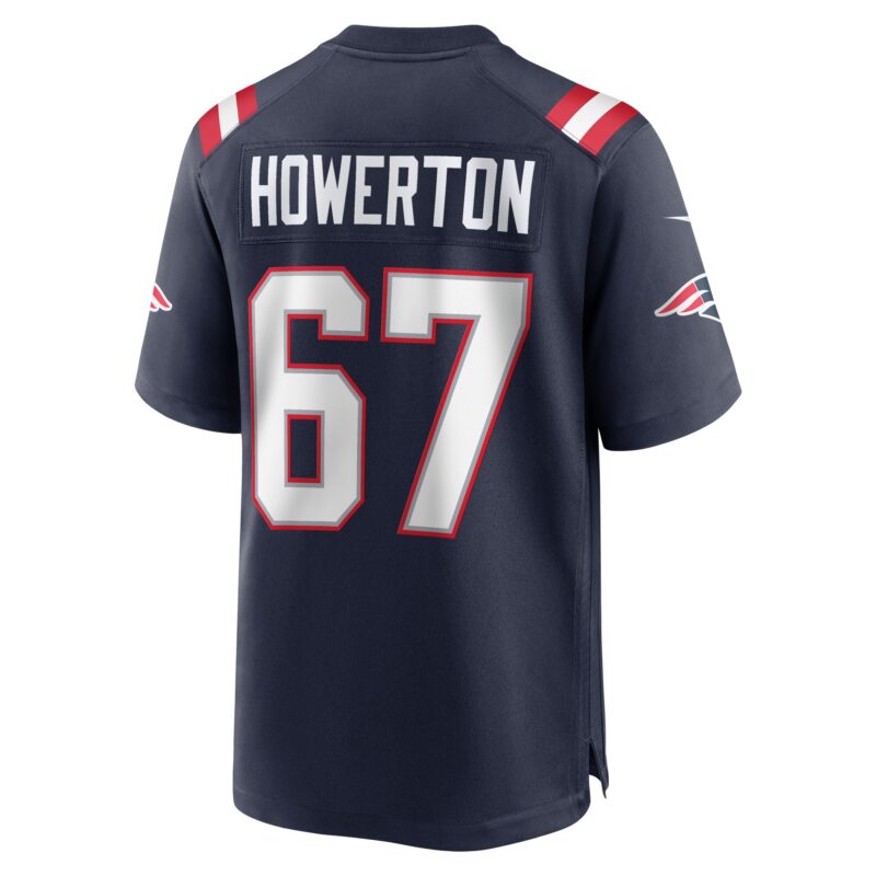Hayden Howerton New England Patriots Home Game Player Jersey - Navy - Image 3
