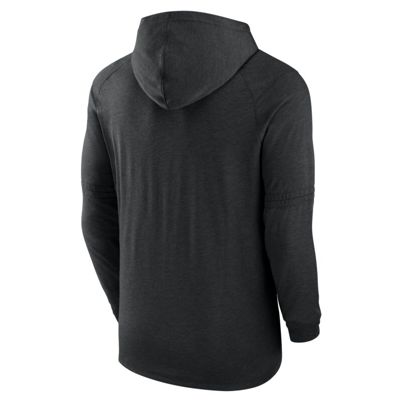 Arizona Diamondbacks Collection Tri-Blend Performance Pullover Hoodie - Heather Black - Image 3