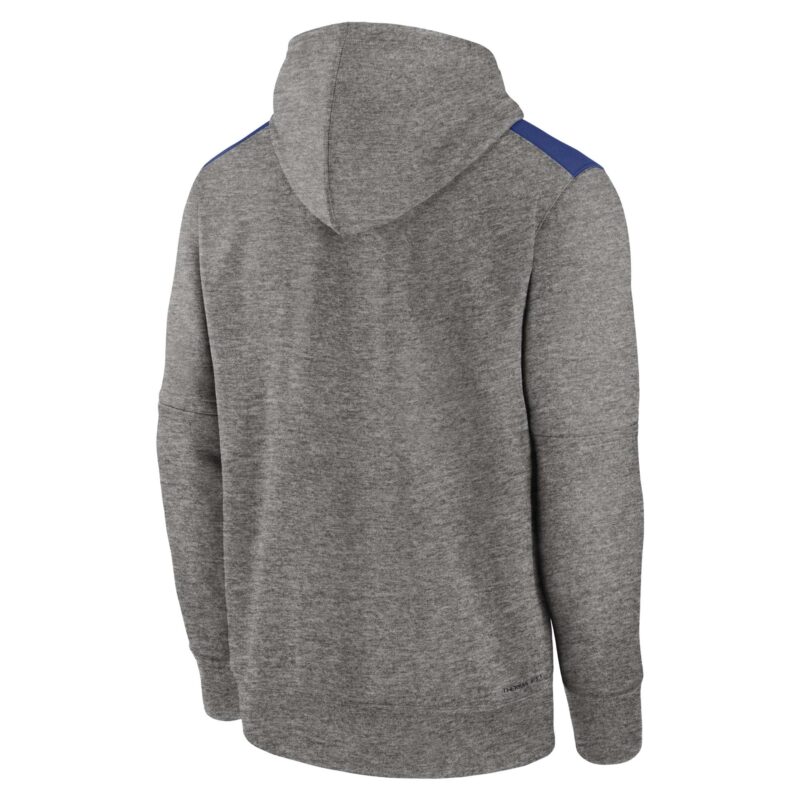 Chicago Cubs Collection Performance Pullover Hoodie - Heather Charcoal - Image 3