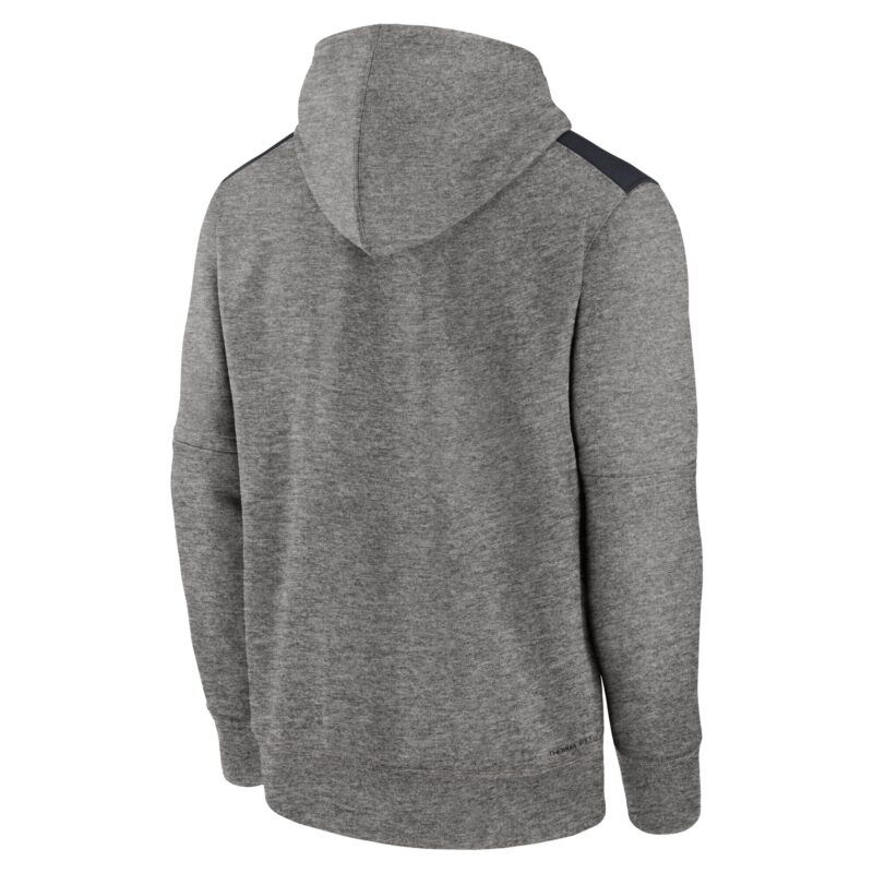 New York Yankees Collection Performance Pullover Hoodie - Heather Charcoal - Image 3
