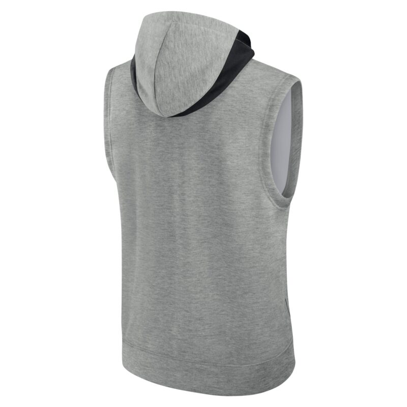 Chicago White Sox Collection Early Work Performance Sleeveless Pullover Hoodie - Heather Gray - Image 3
