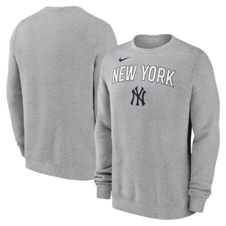 New York Yankees Pullover Sweatshirt - Heather Gray