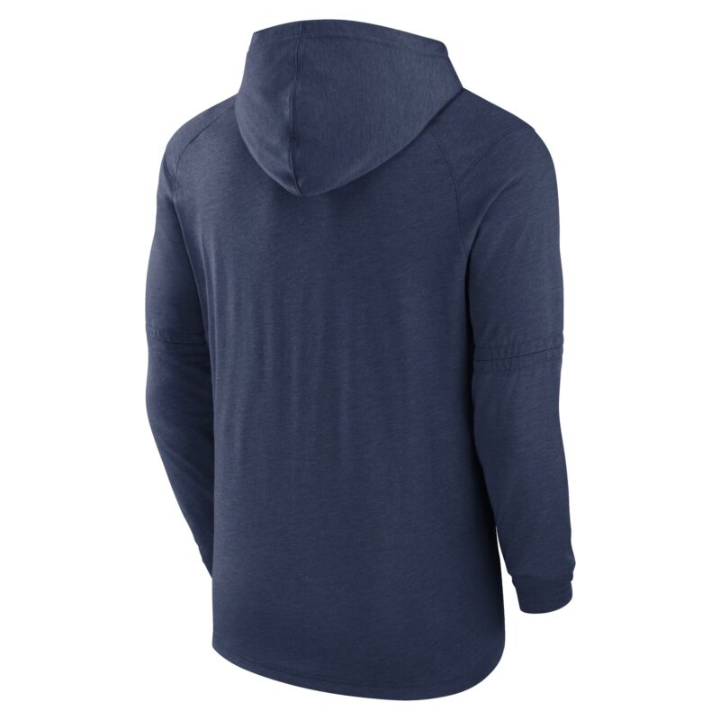 Boston Red Sox Collection Tri-Blend Performance Pullover Hoodie - Heather Navy - Image 3