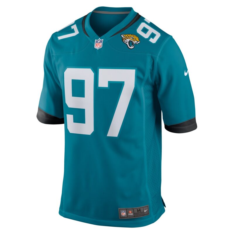 Henry Mondeaux Jacksonville Jaguars Game Jersey - Teal - Image 2