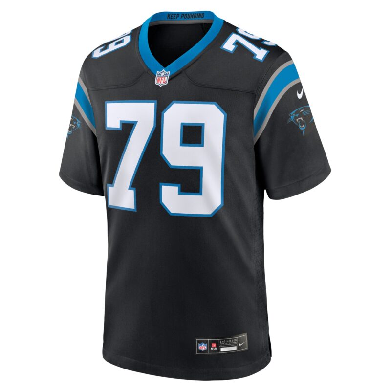 Ikem Ekwonu Carolina Panthers Game Jersey - Black - Image 2