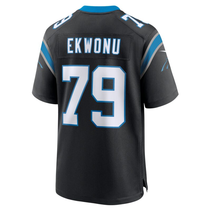 Ikem Ekwonu Carolina Panthers Game Jersey - Black - Image 3