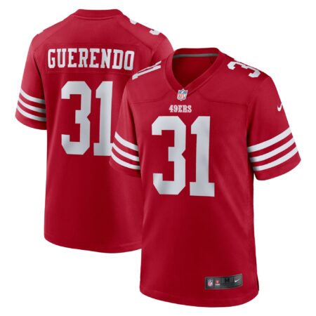 Isaac Guerendo San Francisco 49ers Game Jersey - Scarlet