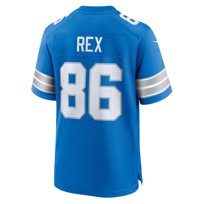 Isaac Rex Detroit Lions Game Jersey - Blue - Image 3