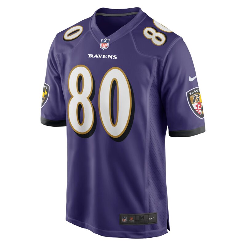 Isaiah Likely Baltimore Ravens Player Game Jersey - Purple - Image 2