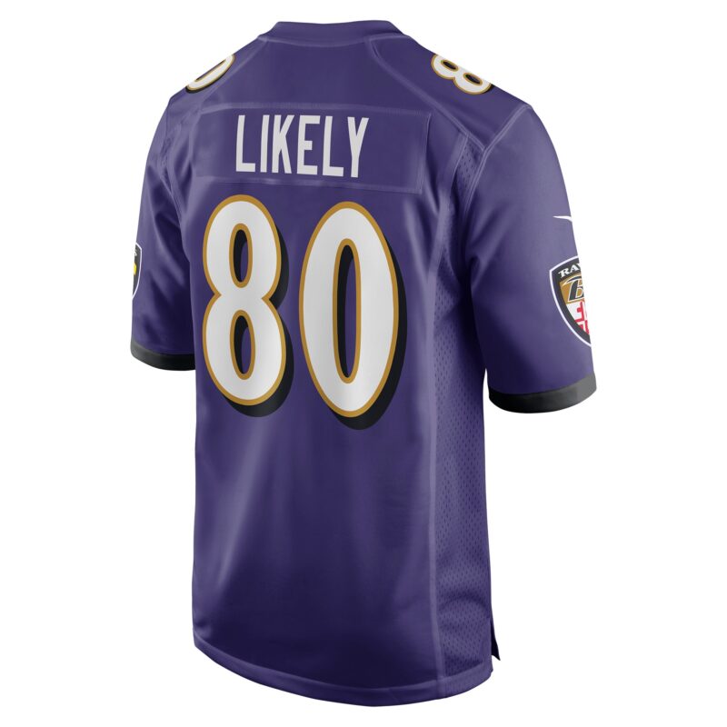 Isaiah Likely Baltimore Ravens Player Game Jersey - Purple - Image 3