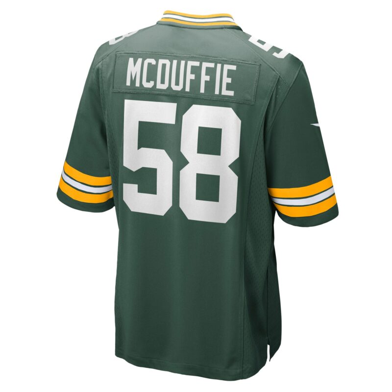 Isaiah McDuffie Green Bay Packers Game Jersey - Green - Image 3