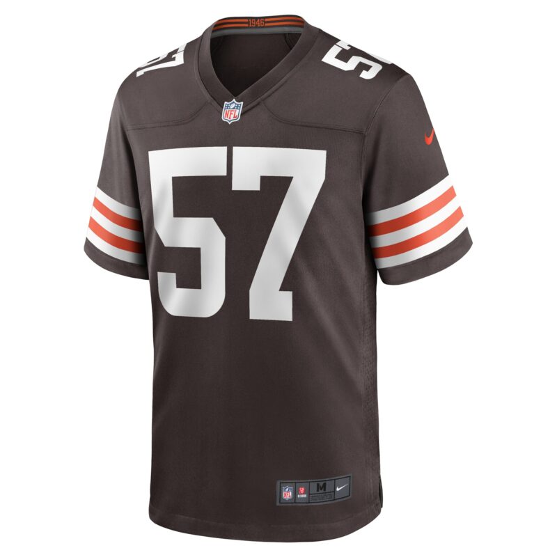 Isaiah McGuire Cleveland Browns Team Game Jersey - Brown - Image 2