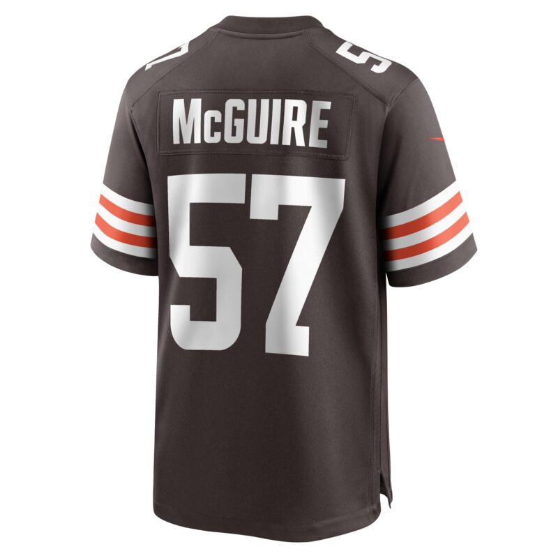 Isaiah McGuire Cleveland Browns Team Game Jersey - Brown - Image 3