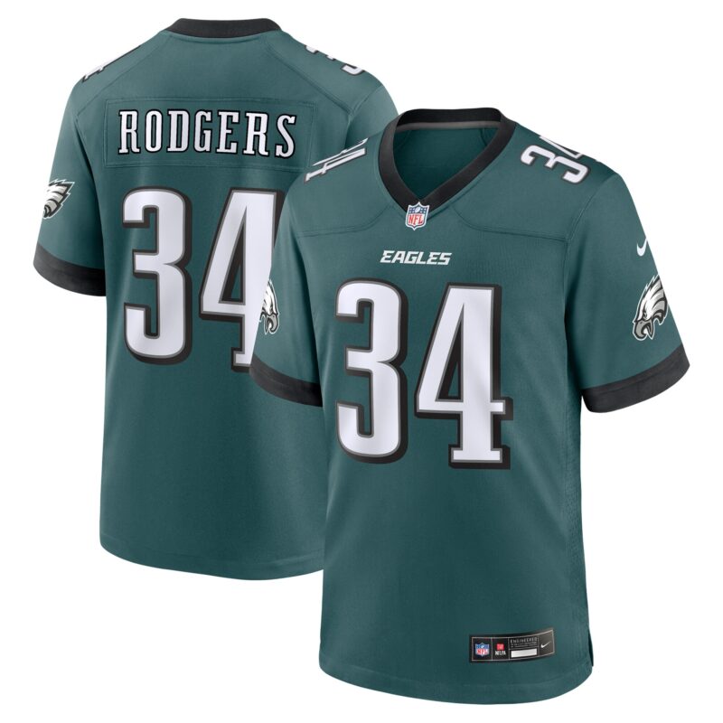 Isaiah Rodgers Philadelphia Eagles Team Game Jersey - Midnight Green