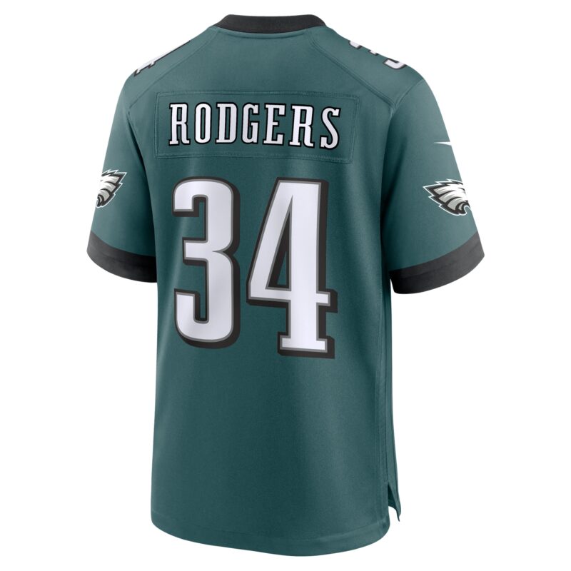 Isaiah Rodgers Philadelphia Eagles Team Game Jersey - Midnight Green - Image 3