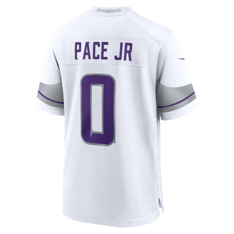 Ivan Pace Jr Minnesota Vikings Alternate Game Player Jersey - White - Image 3