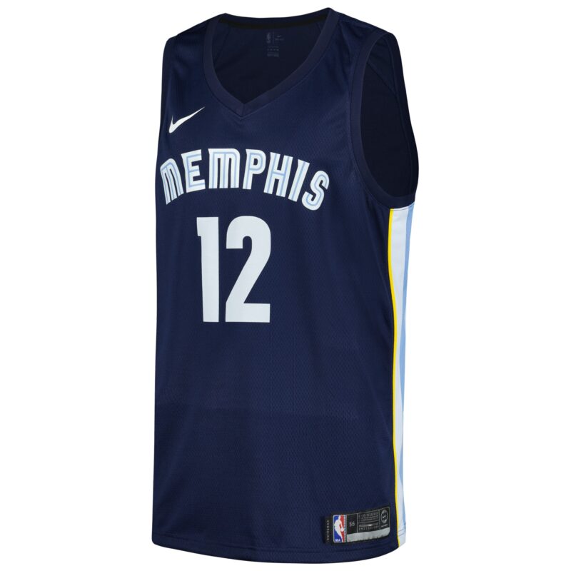 Ja Morant Memphis Grizzlies Swingman Player Jersey - Icon Edition - Navy - Image 2