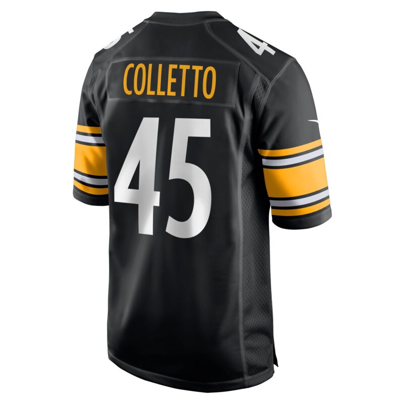 Jack Colletto Pittsburgh Steelers Game Jersey - Black - Image 3