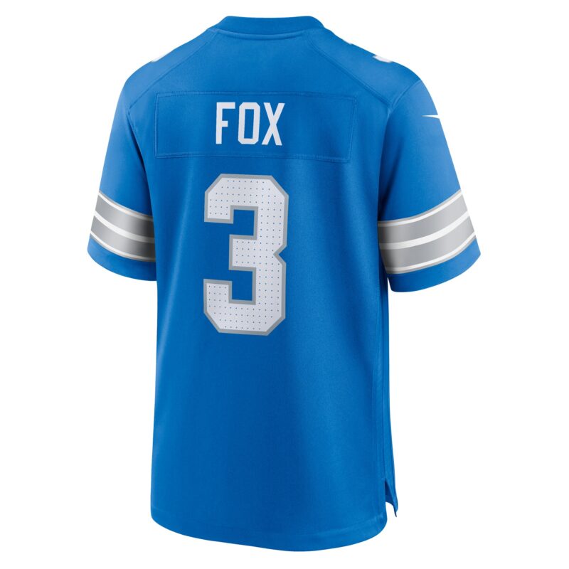 Jack Fox Detroit Lions Team Game Jersey - Blue - Image 3
