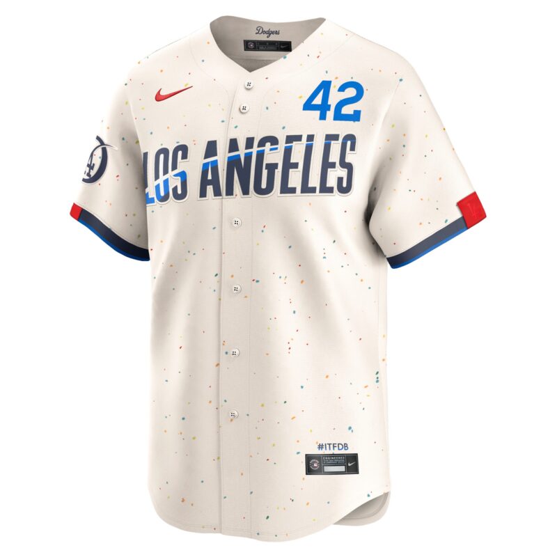 Jackie Robinson Los Angeles Dodgers 2024 City Connect Limited Player Jersey - Cream - Image 2