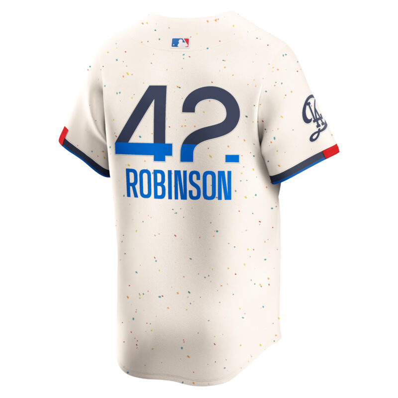 Jackie Robinson Los Angeles Dodgers 2024 City Connect Limited Player Jersey - Cream - Image 3