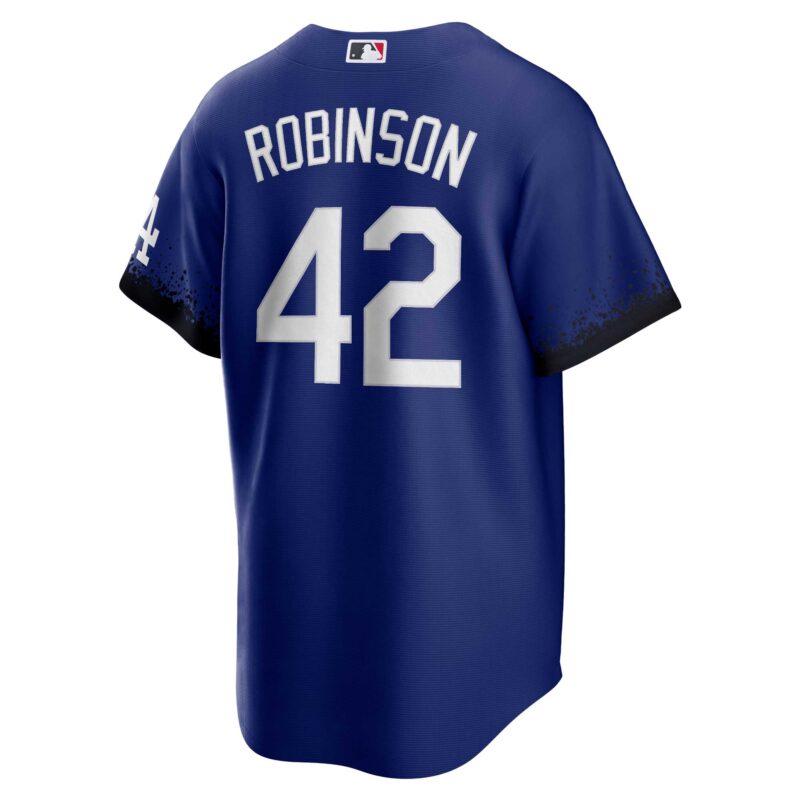 Jackie Robinson Los Angeles Dodgers City Connect Player Jersey - Royal - Image 3