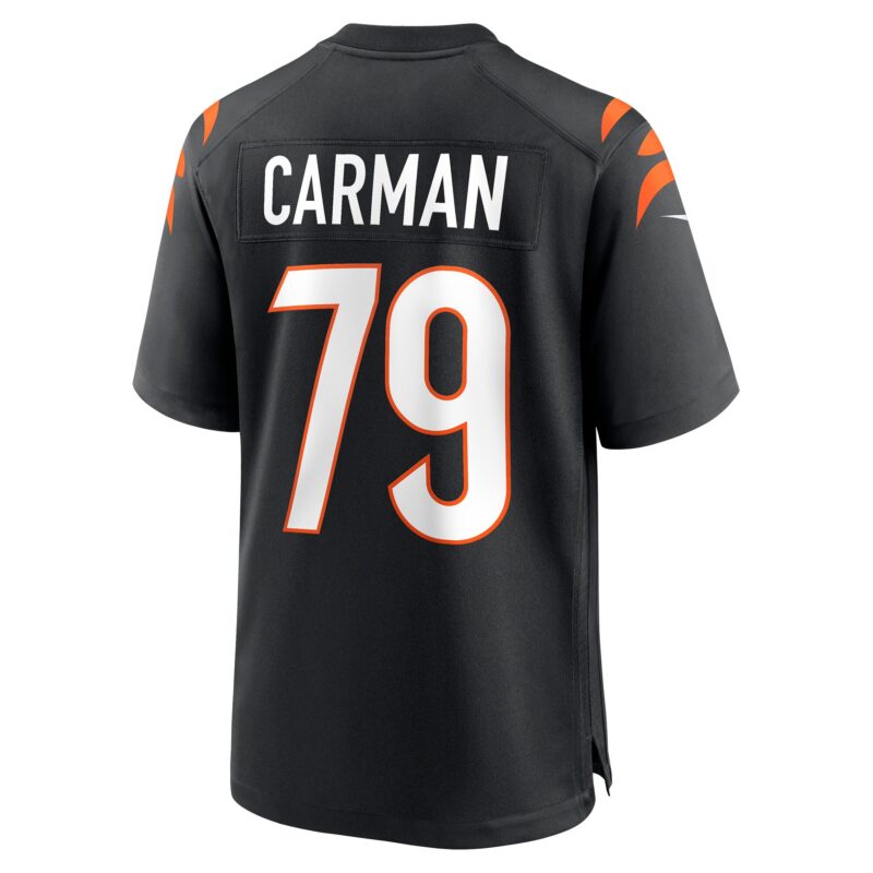 Jackson Carman Cincinnati Bengals Game Jersey - Black - Image 3
