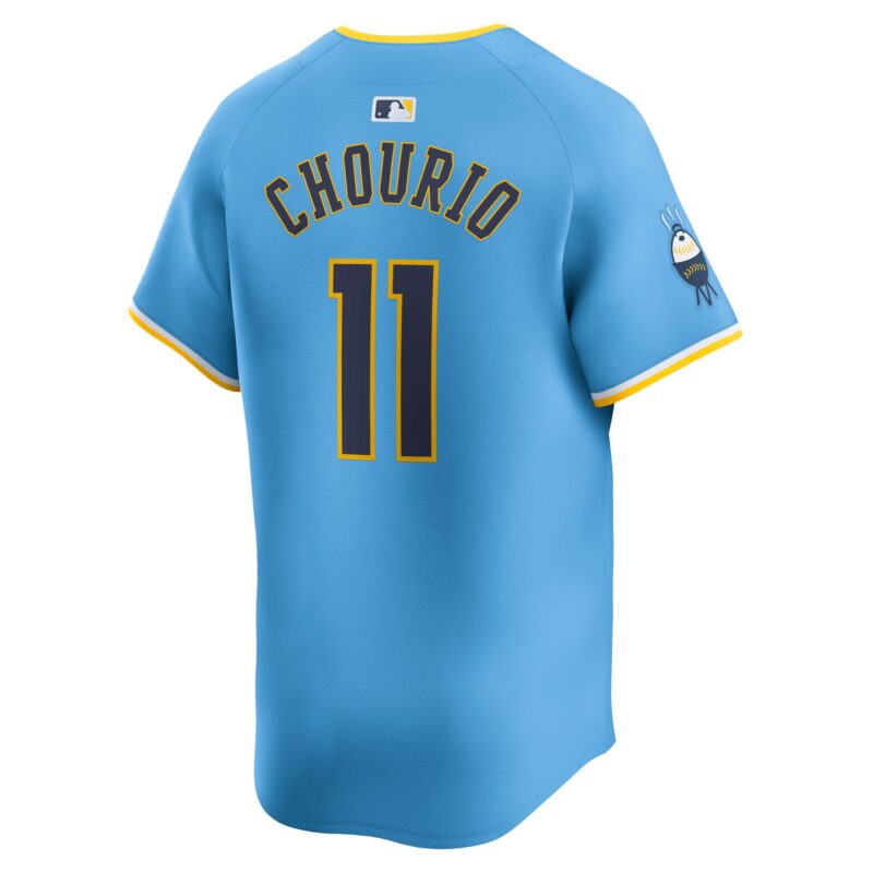 Jackson Chourio Milwaukee Brewers City Connect Limited Jersey - Powder Blue - Image 3