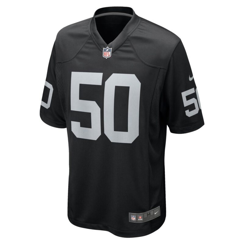 Jacob Bobenmoyer Las Vegas Raiders Game Player Jersey - Black - Image 2