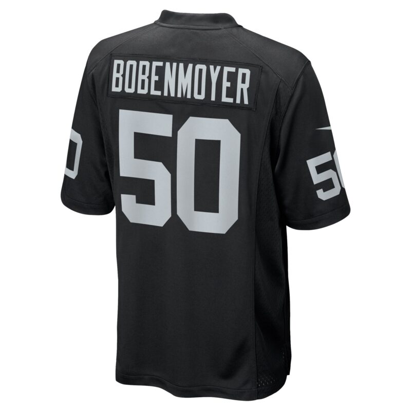 Jacob Bobenmoyer Las Vegas Raiders Game Player Jersey - Black - Image 3