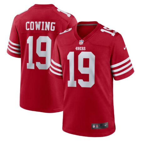 Jacob Cowing San Francisco 49ers Game Jersey - Scarlet
