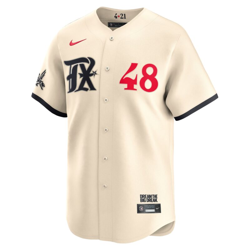 Jacob deGrom Texas Rangers City Connect Limited Jersey - Cream - Image 2
