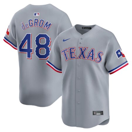 Jacob deGrom Texas Rangers Away Limited Player Jersey - Gray